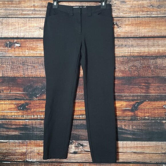 Calvin Klein Ponte Pants Size 2 Slim Stretch Ankle Black NWOT - Picture 1 of 8